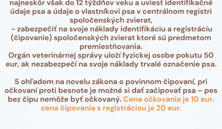 Aktuality / Očkovanie psov - foto