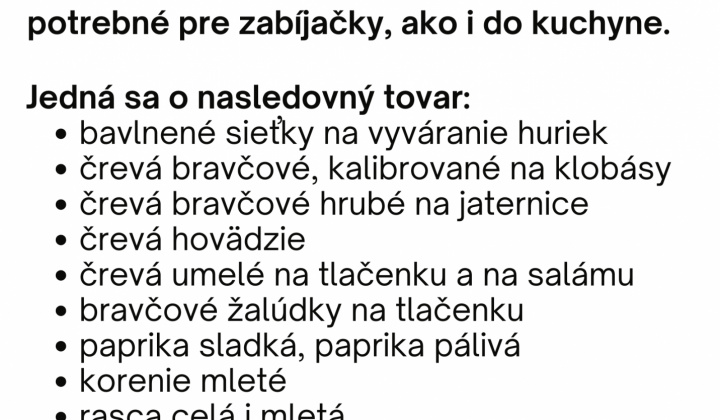 Aktuality / Oznámenie  - foto