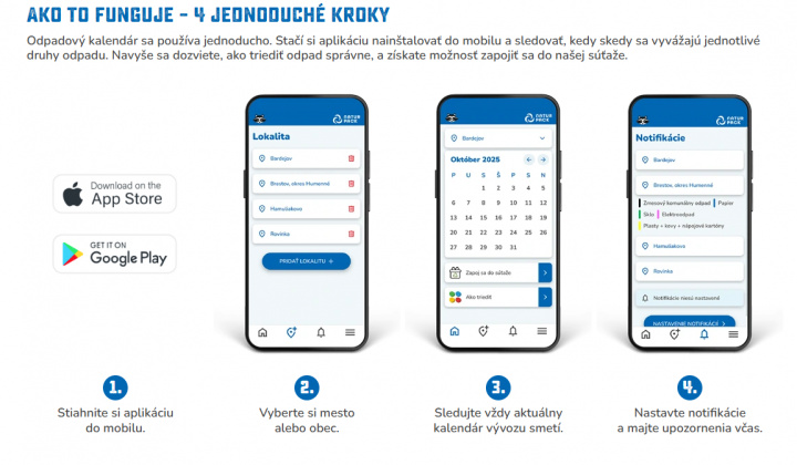 Aktuality / Aplikácia odpadový kalendár - foto