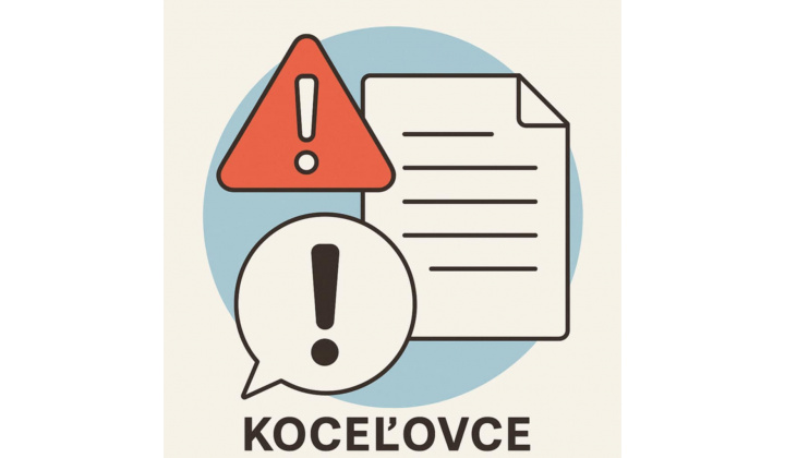 Vyhlásenie voľby hlavného kontrolóra obce Koceľovce